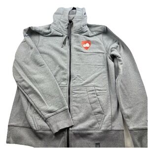 New Era Hoodie Sweatshirt Gray Large Rhino Logo Chargeback